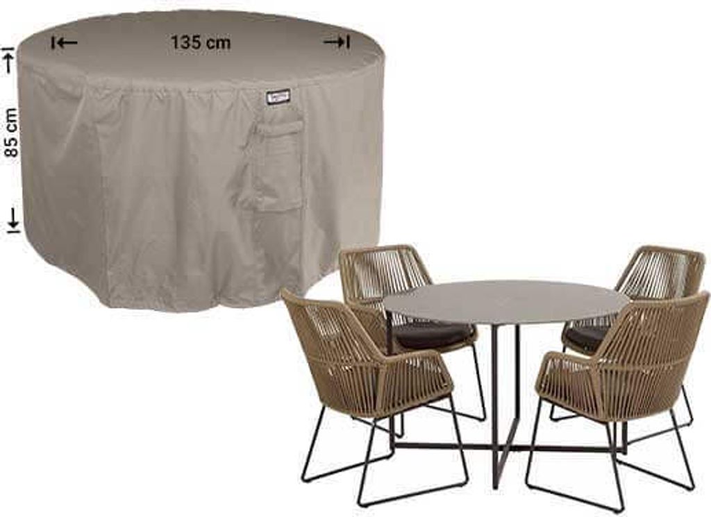 Raffles Covers Wetterhaube für runder Tisch mit 4 Produktbild 