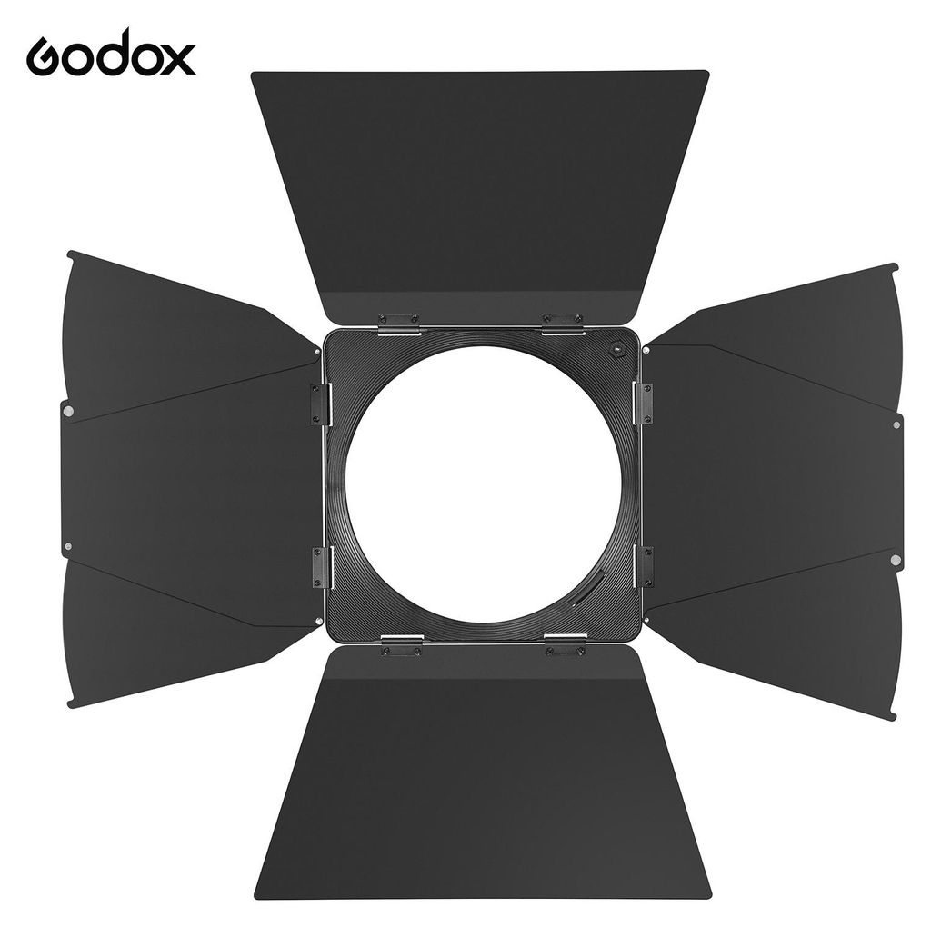 Godox LB-02 10-Zoll-LED-Videolicht-Modifikator Scheunentor mit Bowens-Halterung fuer Videofotografie-Portrait