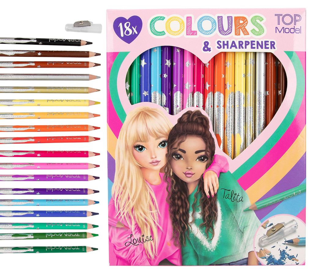 Depesche 12215 TOPModel - Buntstifte Set 18er, mit Produktbild 