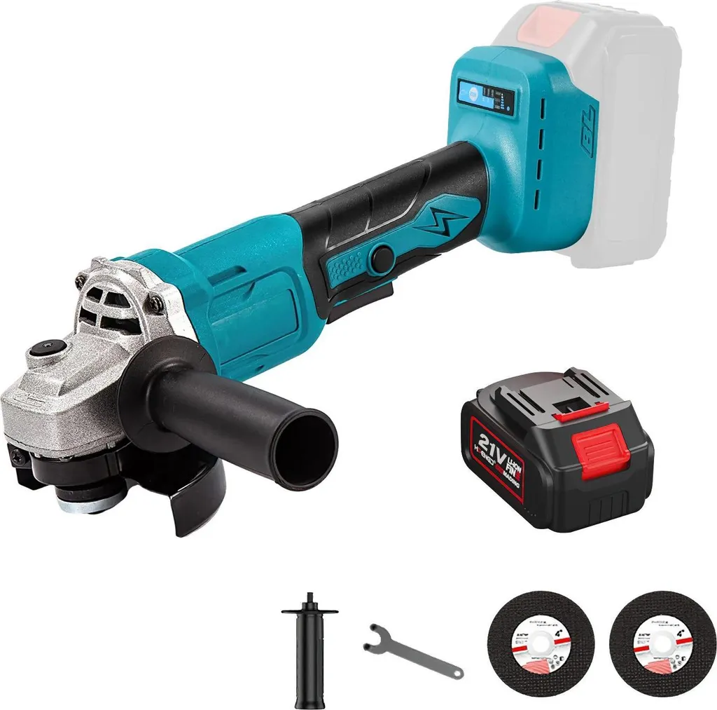 Meuleuse d'angle Brushless sans fil avec batterie Li-ion longue durée