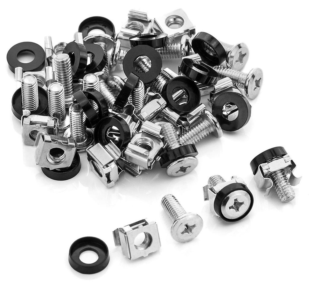 deleyCON M6 Käfigmuttern Schrauben Set Rack, 20 Stück - Produktbild 