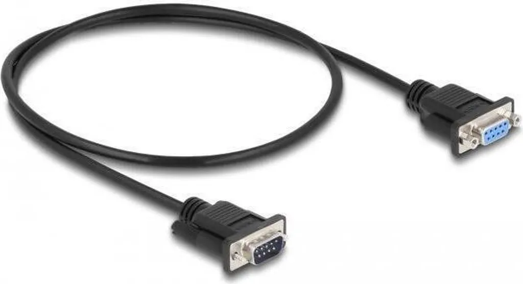 Cavo seriale null modem RS-232 D-Sub 9 maschio/femmina Slim 0,5 m