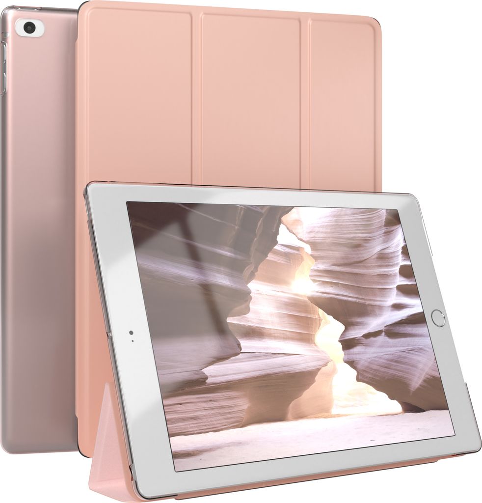EAZY CASE Smartcase für Apple iPad 5 / 6 (2017/2018) / Air 1 / Air 8 Tabletcase Bookcover Smart Flipcase magnetisch Rosa