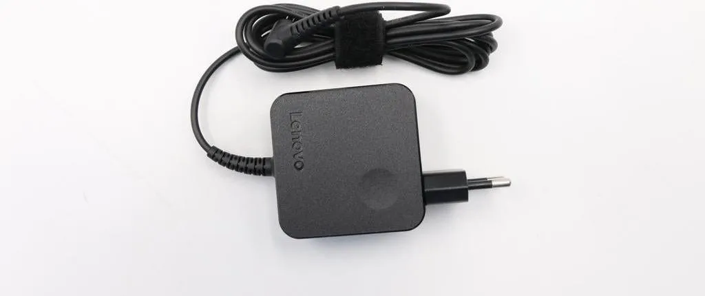 Chargeur PC Lenovo 45W rond noir pour travailler partout sans interruption
