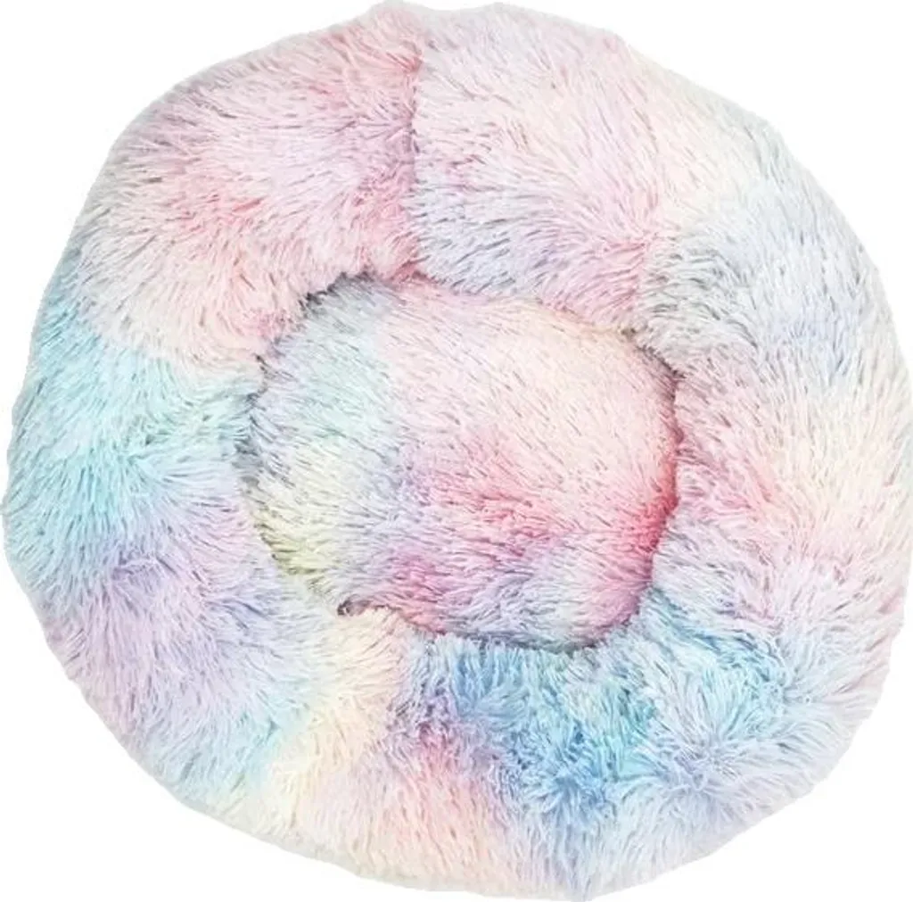 Lettino per gatti, materiale ecologico, design confortevole, arcobaleno, 100 cm