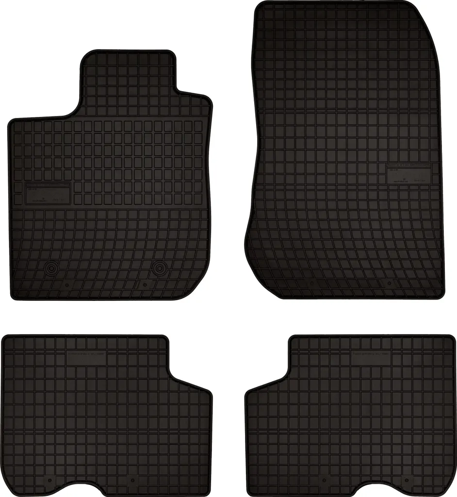 Set Tappeti Auto Gomma Dacia Logan II: Protezione 4 Stagioni 4pz