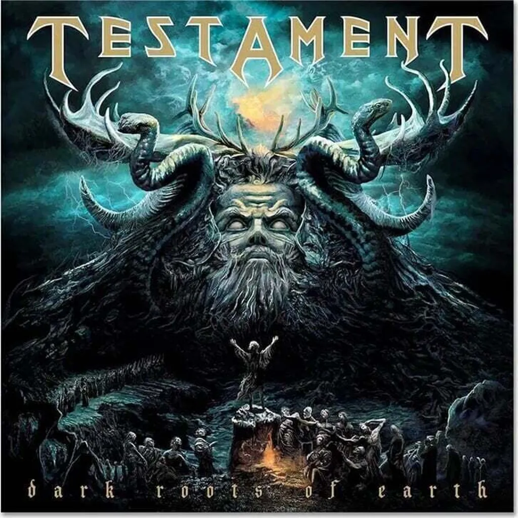 Vinyle Testament Dark Roots Of Earth Clear Gold Green Splatter 2 LP