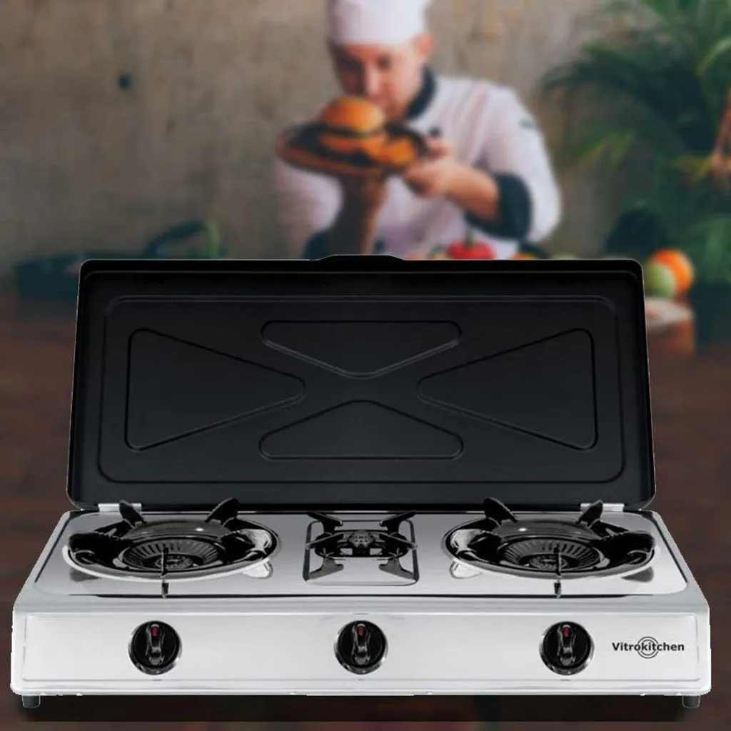 Réchaud Vitrokitchen 360ib 3 brûleurs Blanc compact et haute performance - 5