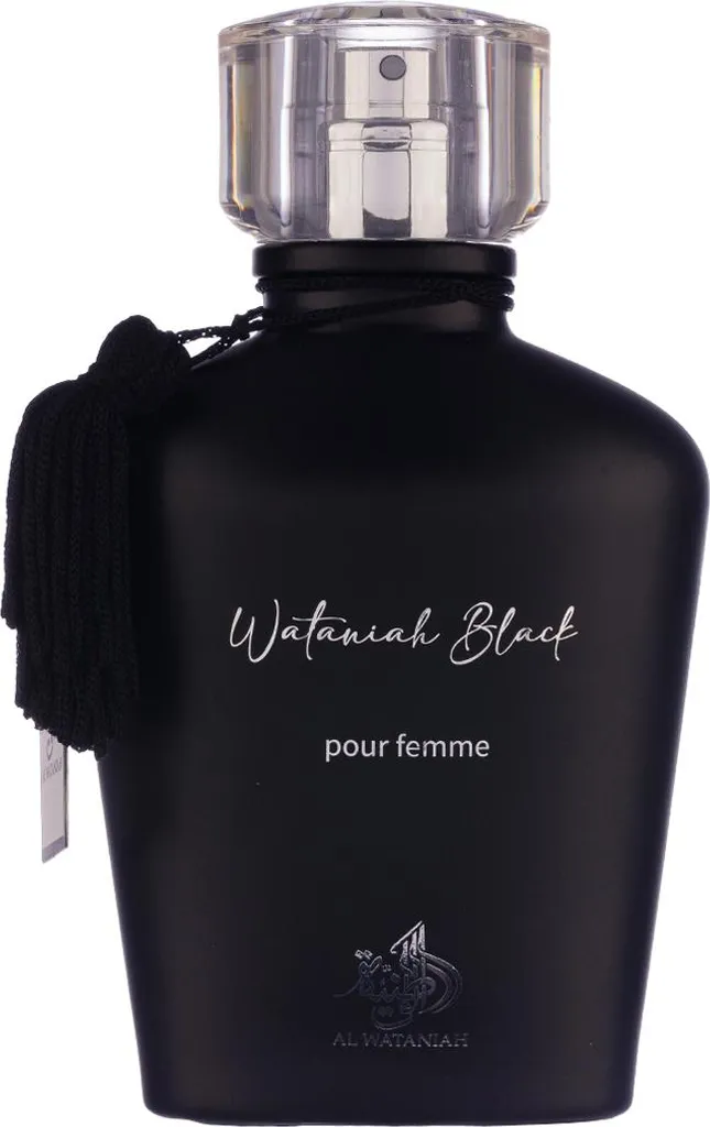 Wataniah Black Parfum 100ml - Sillage Puissant aux Notes de Cuir et Ambre