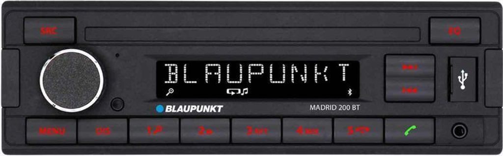 BLAUPUNKT Madrid 200 BT  - Bluetooth 1-DIN Radio ohne CD Produktbild 
