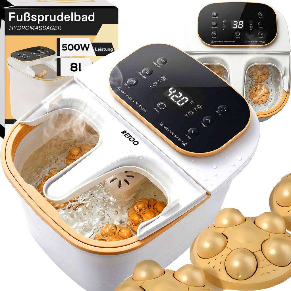 Fußsprudelbad mit Heizfunktion, Elektrische Fußbad mit Produktbild 