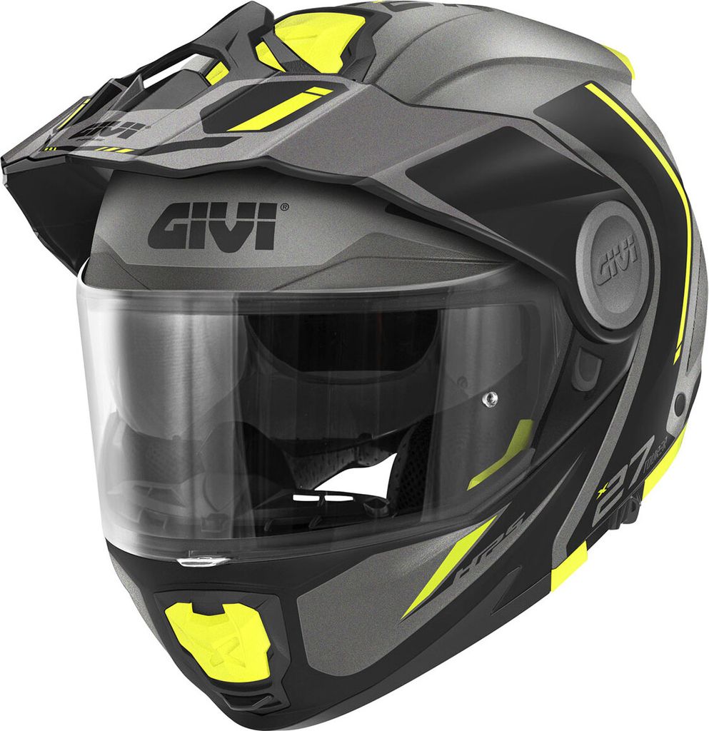 Modular Helm GIVI X27 Tourer Graphic Titan Matt Gelb größe S