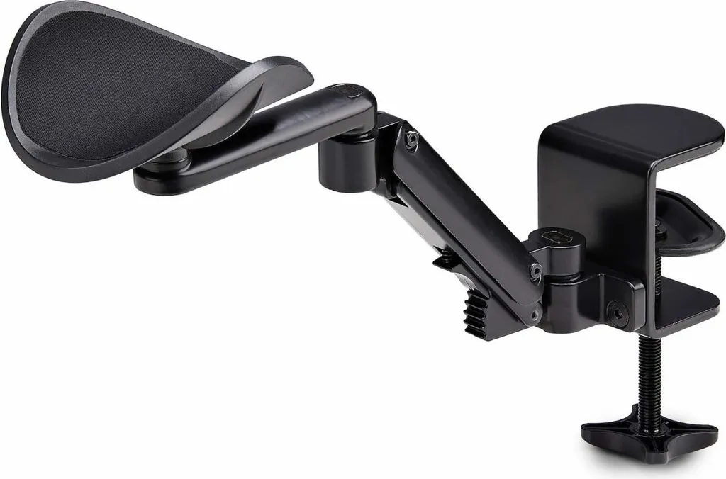 Support de bras réglable sans perçage pour bureau, installation par pince