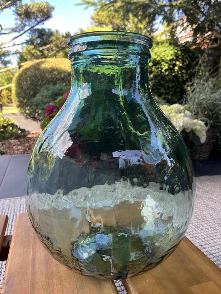 Gärballon Glas Glasballon Gärballon Mit Plastikkorb – Für Wein, Kombucha, Weite Öffnung