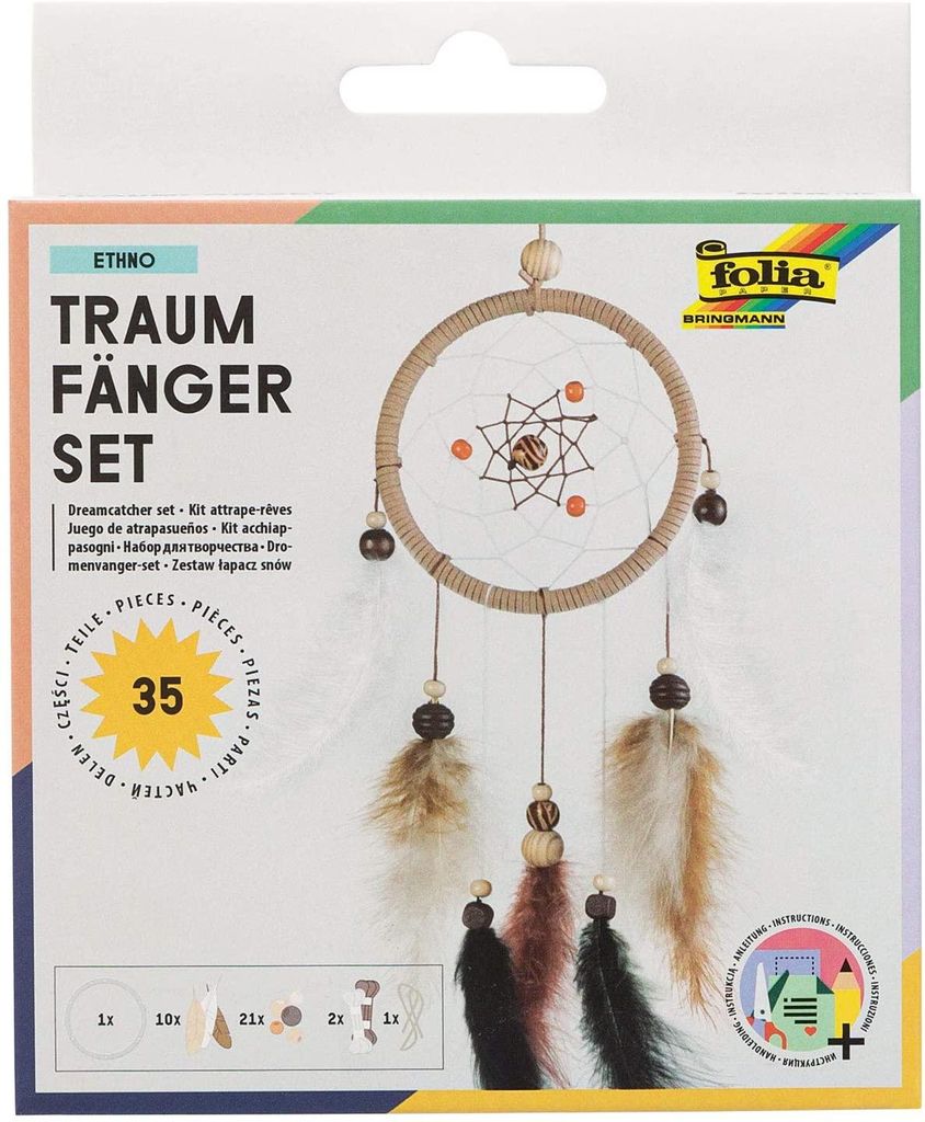 folia 23829 - Bastelset Traumfänger ETHNO - Set zum Produktbild 