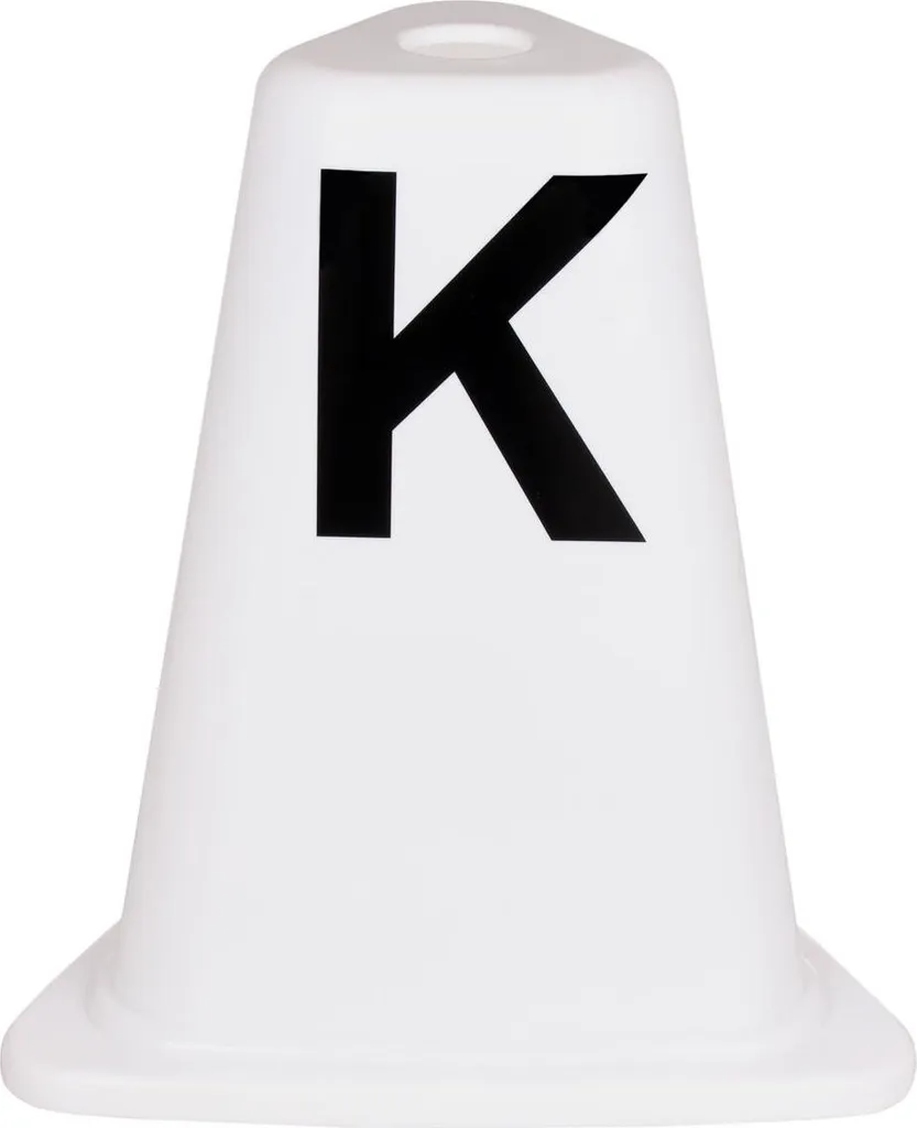 Kit Lettres de Dressage pour Entraînement Équestre 12 Cônes Blancs