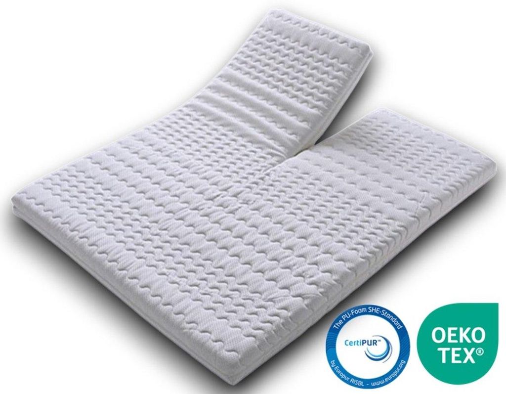 Easy Bedden SPLIT Topper matras 180x200 – Topdekmatras - Productafbeelding 