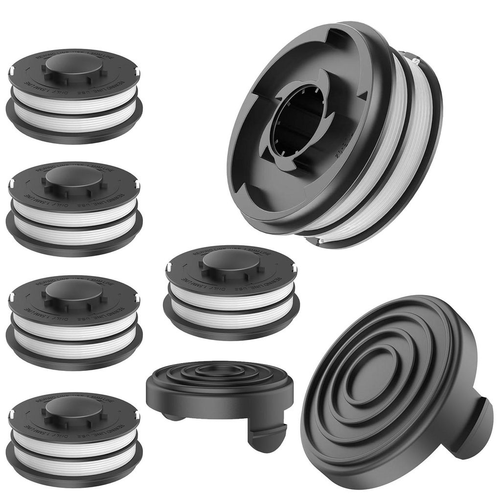 Fadenspule 6 Stück Fadenspule Passend mit Spulendeckel Φ1.6mm 10m Nylon Spulen Ersatzspule für EINHELL ALDIGARDENLINE HOFER Rasentrimmer