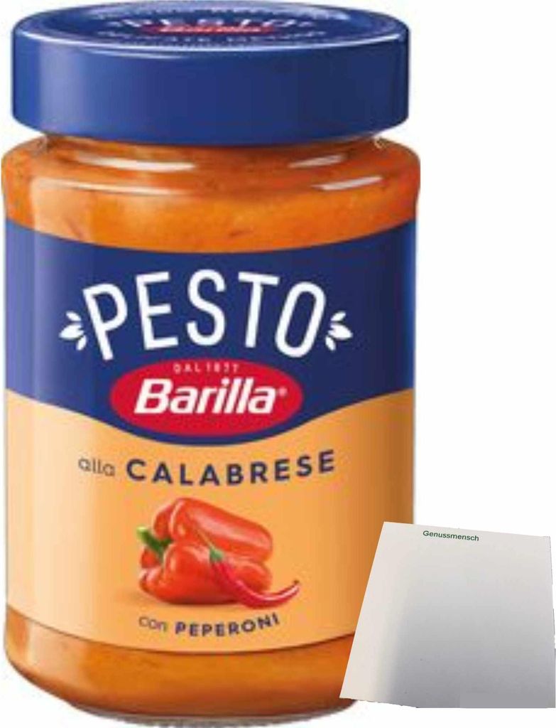 Barilla Pesto alla Calabrese (190g Glas) + usy Block