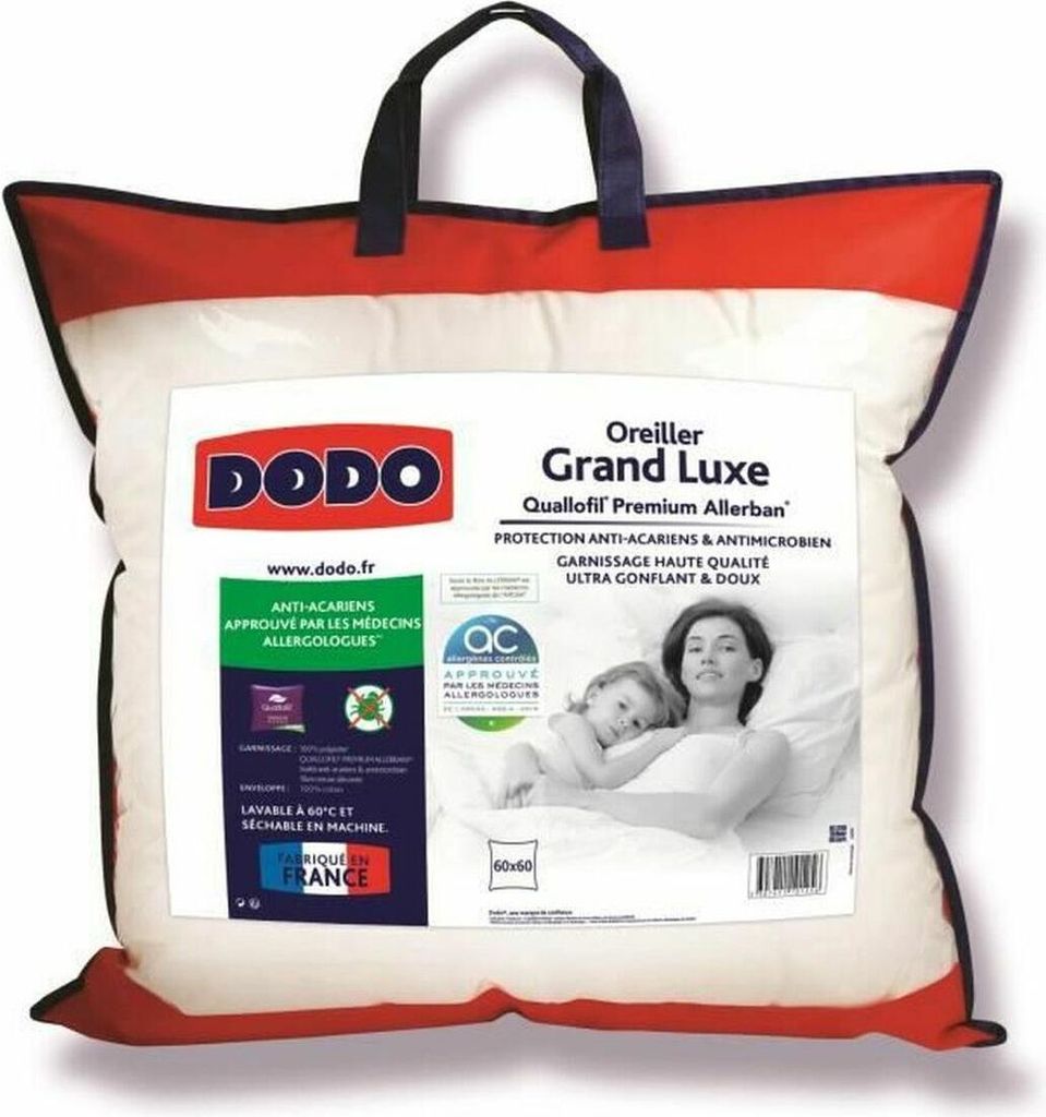 DODO Großes Luxus-Kissen Weiß 60 x 60 cm Produktbild 