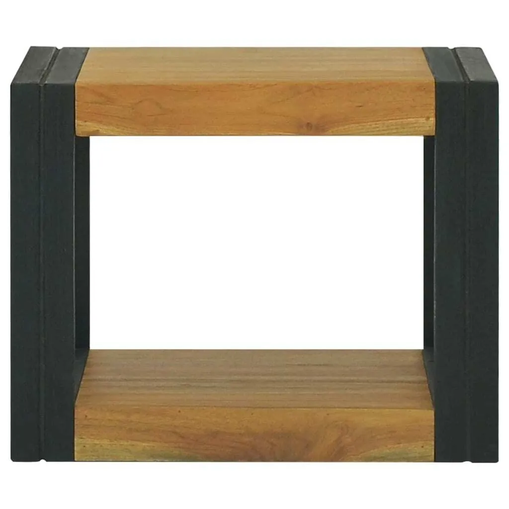 Meuble de rangement mural en teck pour salle de bain design et robuste
