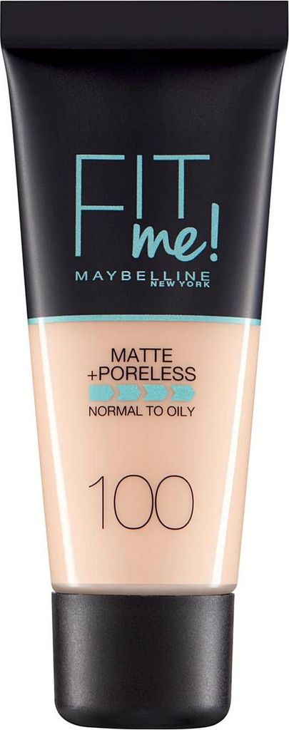 Maybelline New York Fit Me Matte + Poreless Liquide Foundation 100 Warm Ivory 30ml