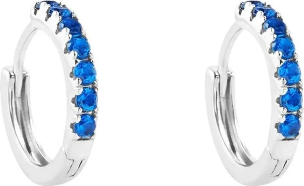 Stroili Orecchini 1682431 Argento e Zirconi Blu: Raffinatezza Quotidiana