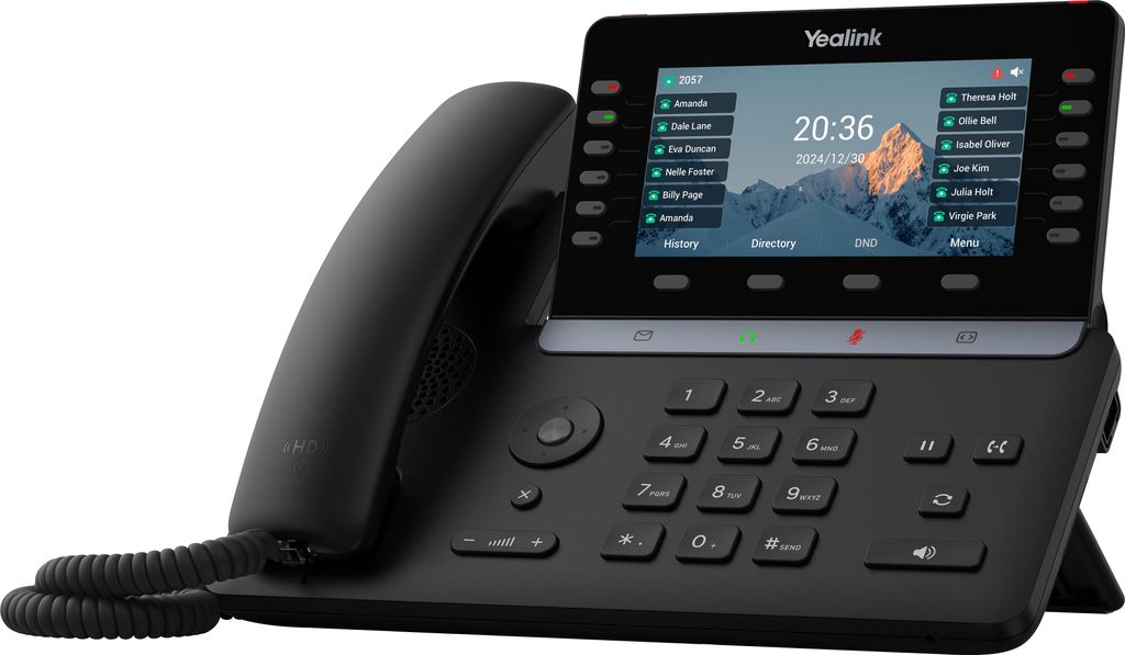 Yealink -SIP-T85W, IP-Telefon, Schwarz, Drahtgebundenes & Produktbild 