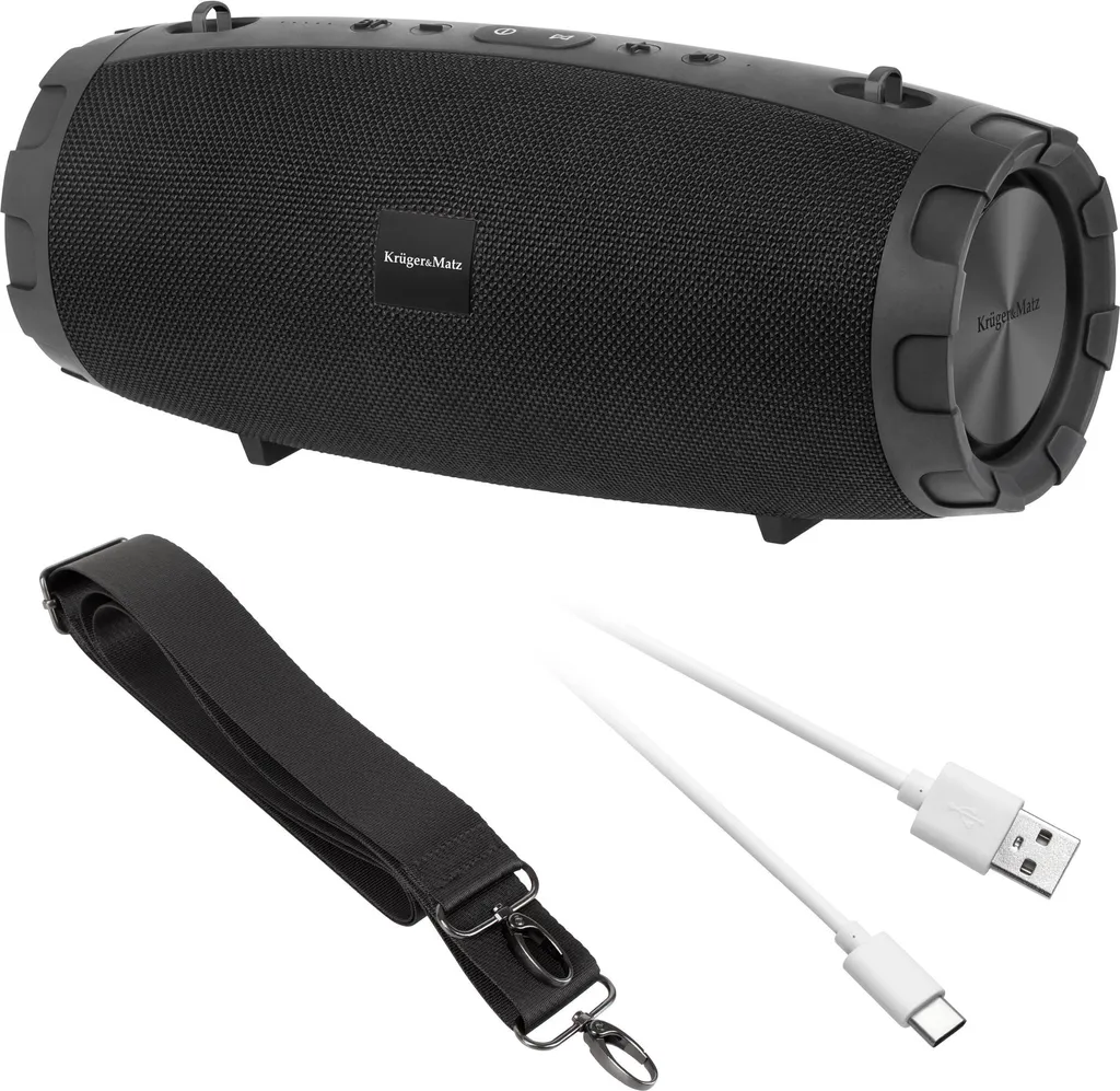 Enceinte sans fil avec caisson de basses KM0552 Explorer 30W noir