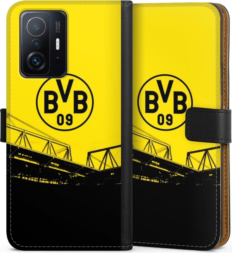 DeinDesign Klapphülle für Xiaomi 11T Pro 5G Handytasche Lederhülle Tasche BVB Borussia Dortmund Fanartikel
