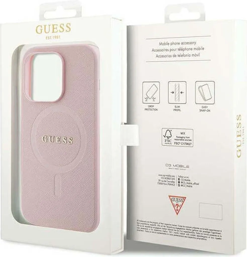 Recensione Cover Guess iPhone 13 Pro MagSafe Rosa Saffiano - 8