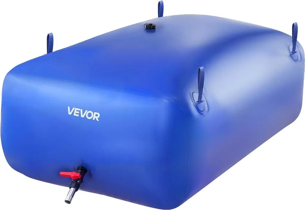 Sac à eau 540L ultra-résistant en PVC 1000D étanche pour extérieur