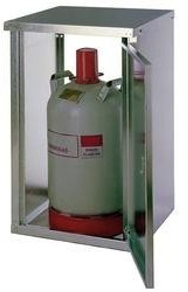 GOK 2-Flaschenschrank für 33kg Gasflaschen mit Rückwand
