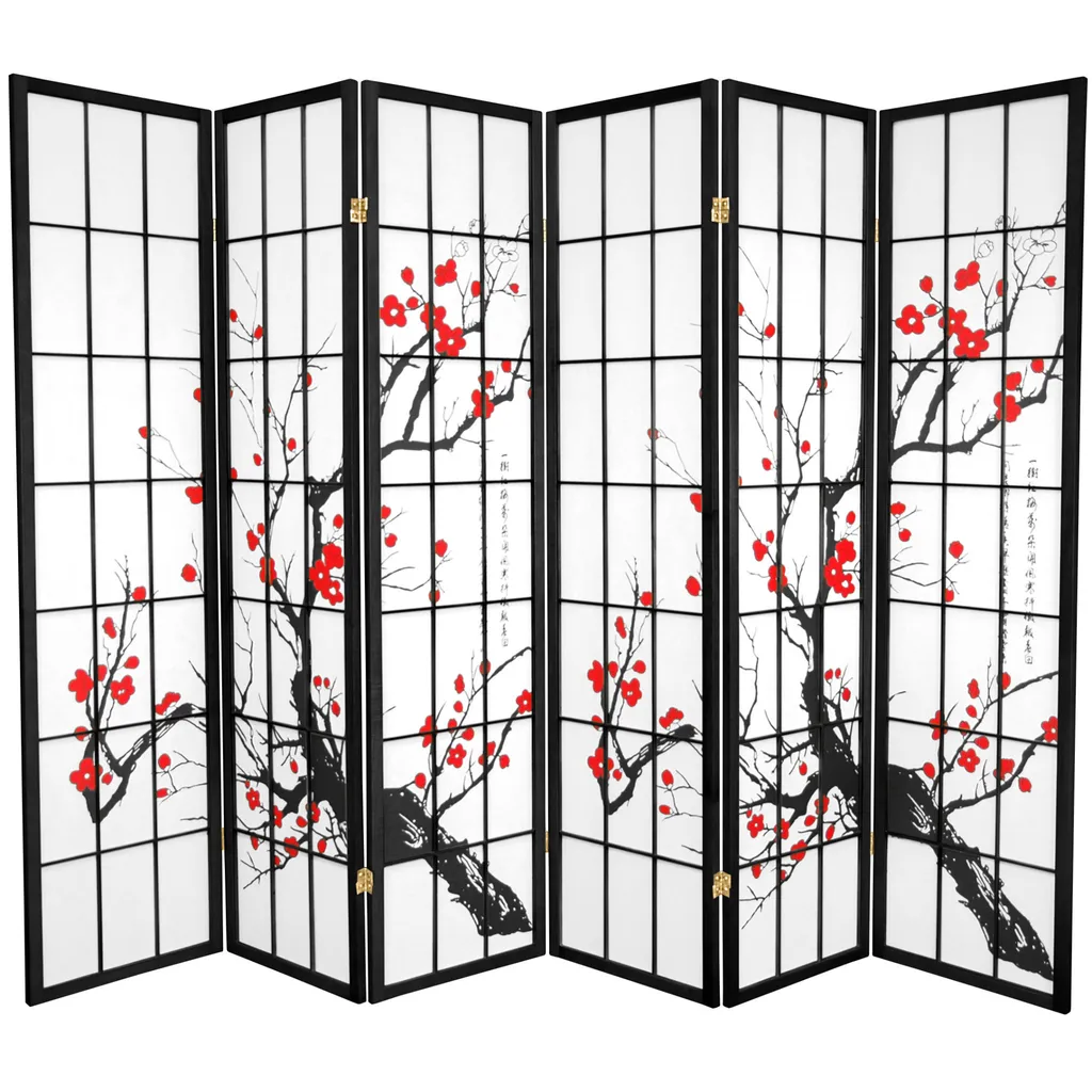 Cloison de Séparation Paravent Shoji en Papier de Riz pour la Maison 180cm