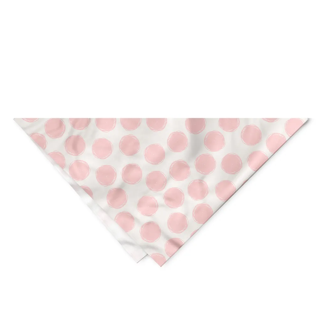 ABAKUHAUS Bandana Cane Pois Rosa 40x40 - Accessori Animali Retrò - 2