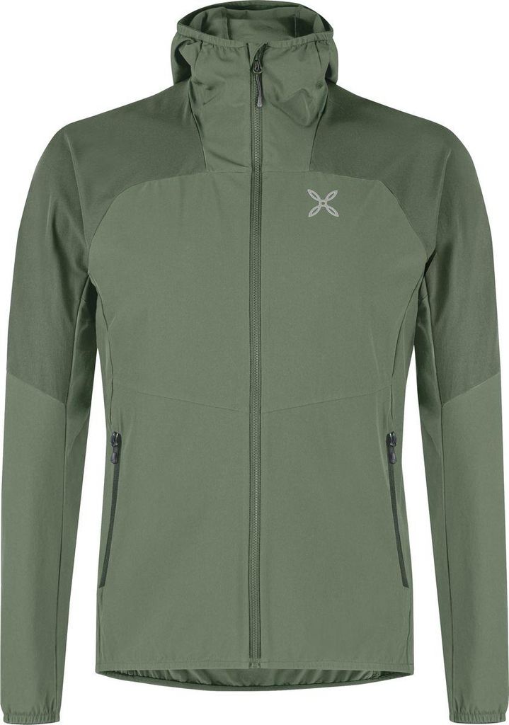 Rise Hooded Jacket - Leichte Herrenjacke mit Kapuze, Montura, Farbe:49-VERDE SALVIA, Größe:XL