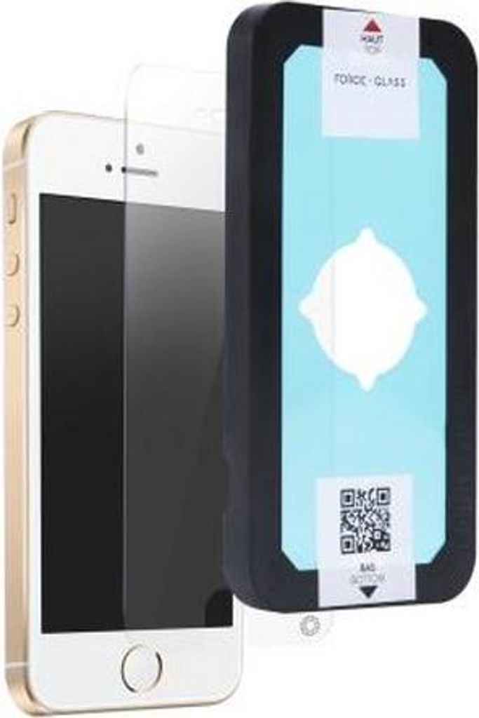 Force Glass, Ölabweisende Glas-Folie Apple iPhone SE / 5S / 5, Transparent