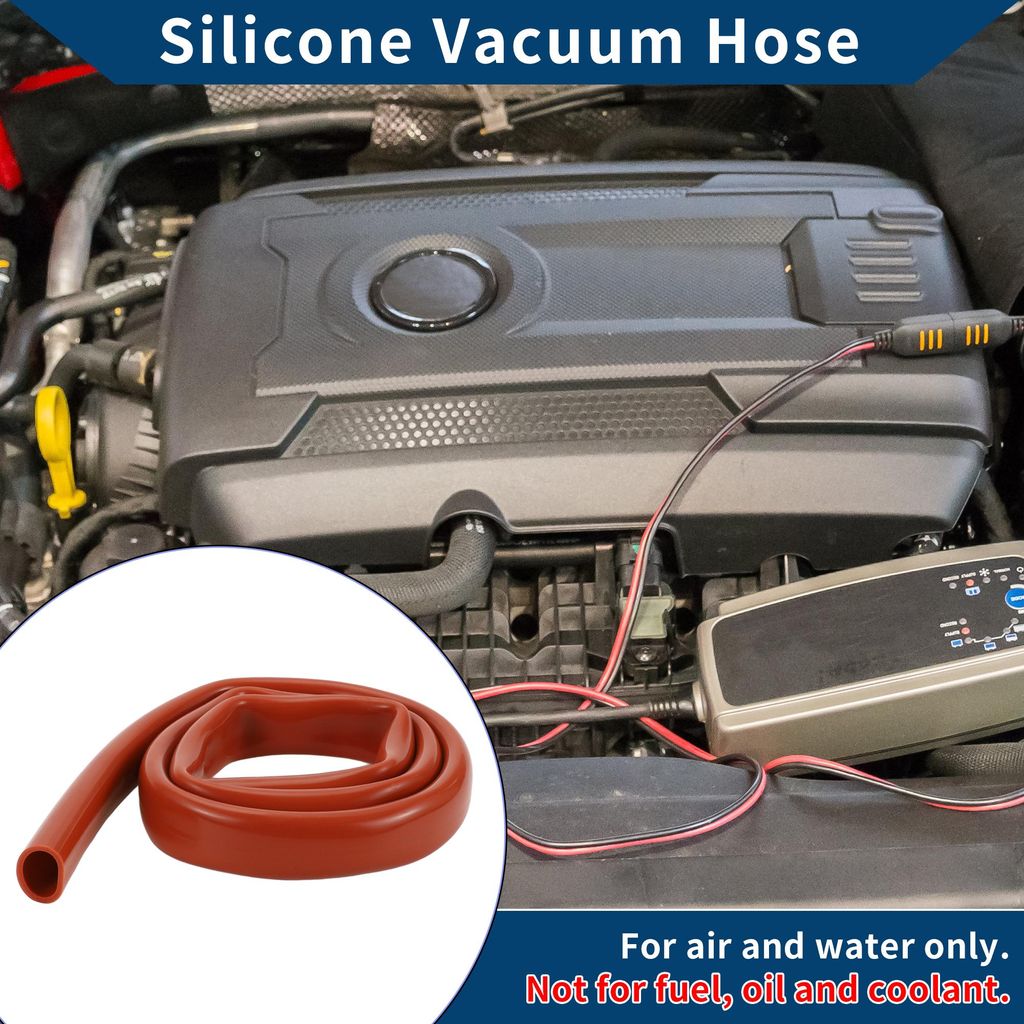Silikon-Vakuumschlauch für Automobil-Vakuumsysteme Hochtemperatur 5,5 Fuß 13/16" 20mm ID 2,5mm Dicke 1 Stück Rot