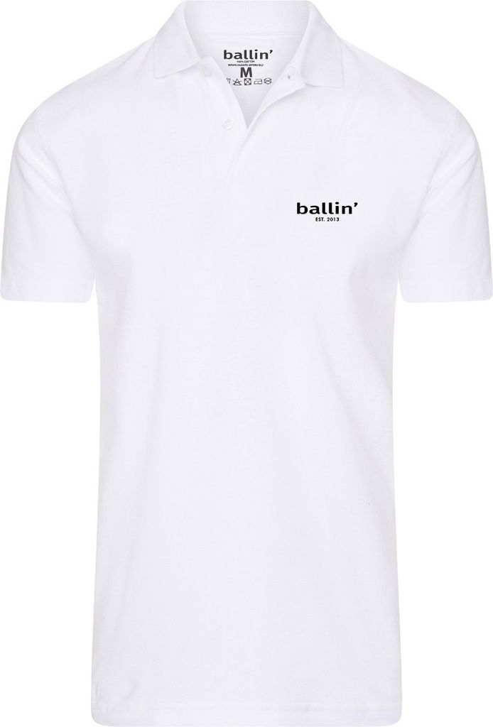 Ballin Est. 2013 Basic Polo Weiss - Große XXL