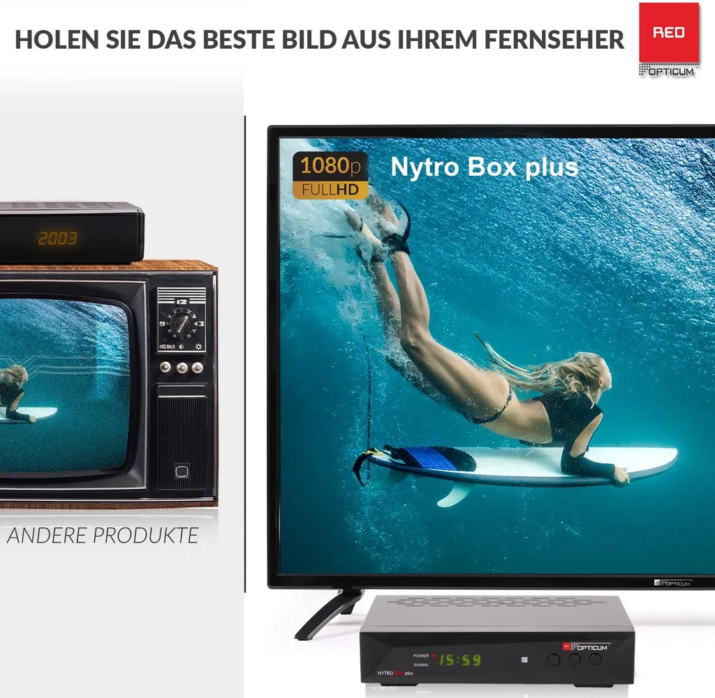 Décodeur DVB-T2 HEVC H.265 Opticum Nytro Box Plus avec Audio Dolby - 12