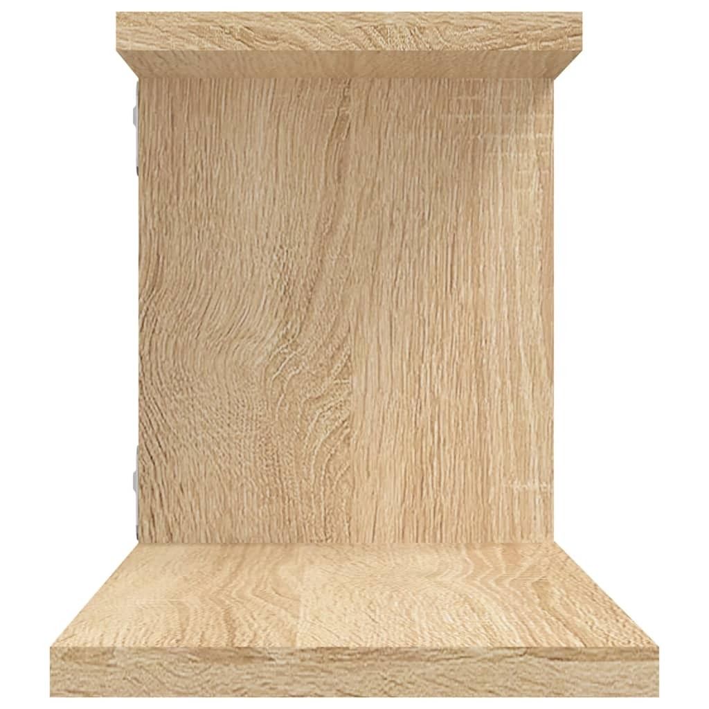 vidaXL TV nástenná polica Sonoma Oak 125x18x23 cm odvodený Obrázok produktu 