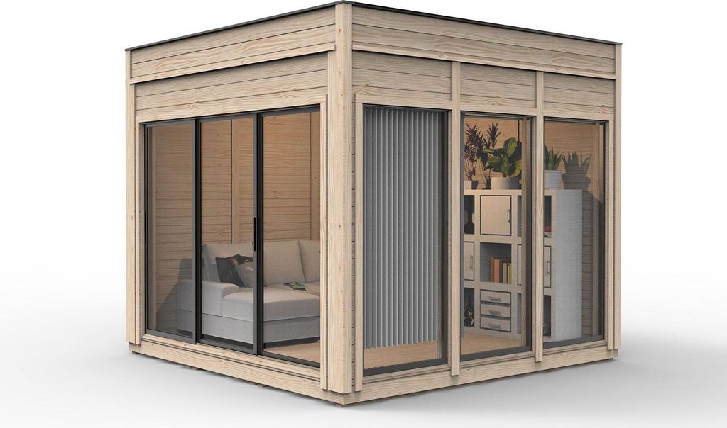 Campinghaus Garten Haus Holzhaus Ferienhaus Gartenhaus Häuschen 354x354x318