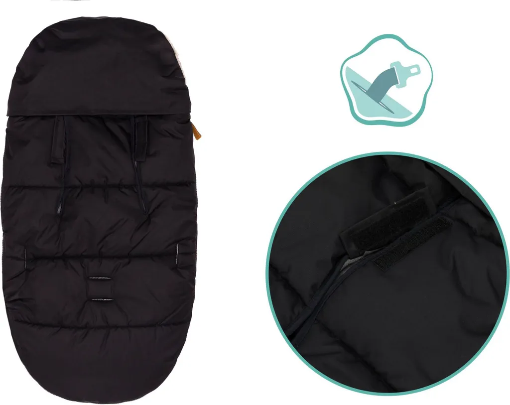 Sortez avec Bébé en Hiver - Chancelière Manaslu Fillikid Noir Robuste