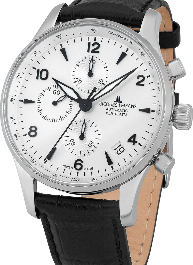 Jacques Lemans 1-1935E Automatik Chronograph Herrenuhr ETA 7750