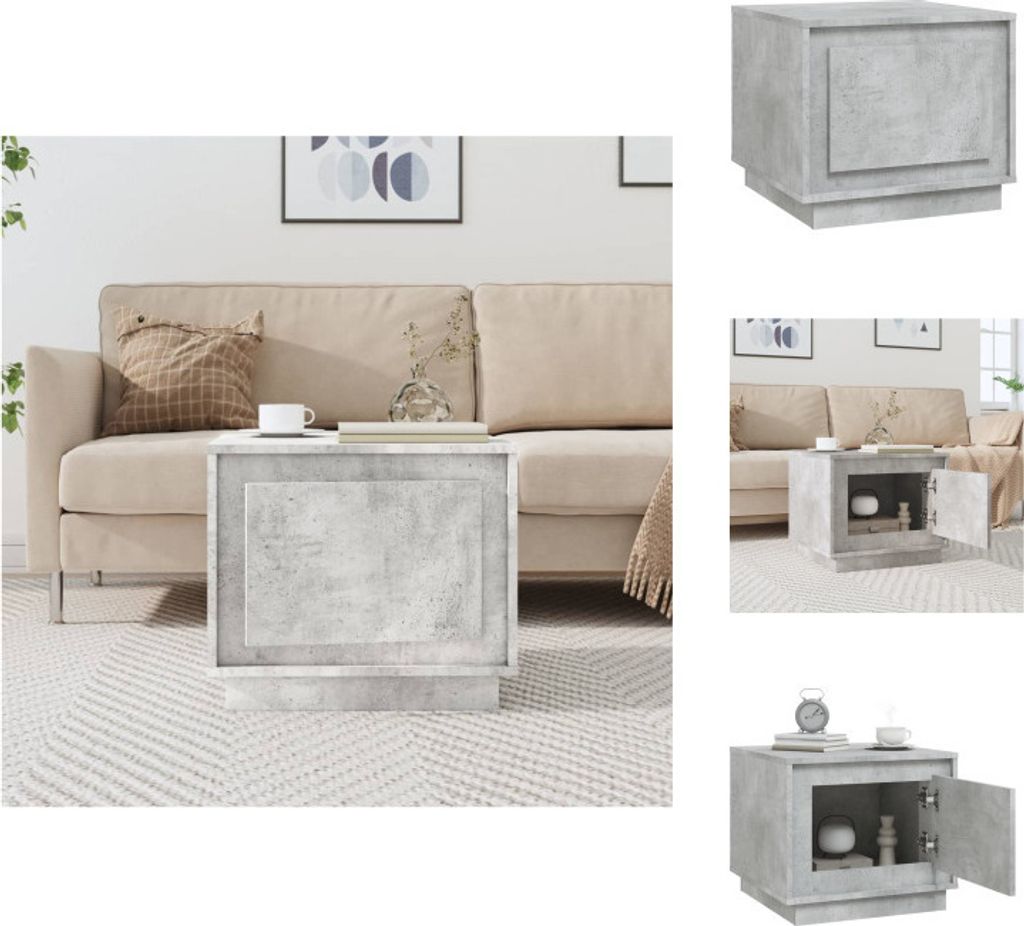 vidaXL Couchtisch Betongrau 51x50x44 cm Holzwerkstoff - Couchtische