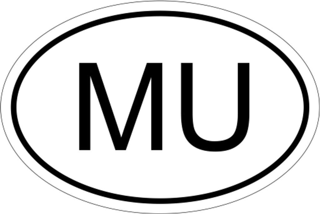 Kiwistar - Autoaufkleber - 15x10 cm - außen klebend - Mauritius MU 15 x 10 cm Autoaufkleber Sticker Aufkleber KFZ Flagge Fahne