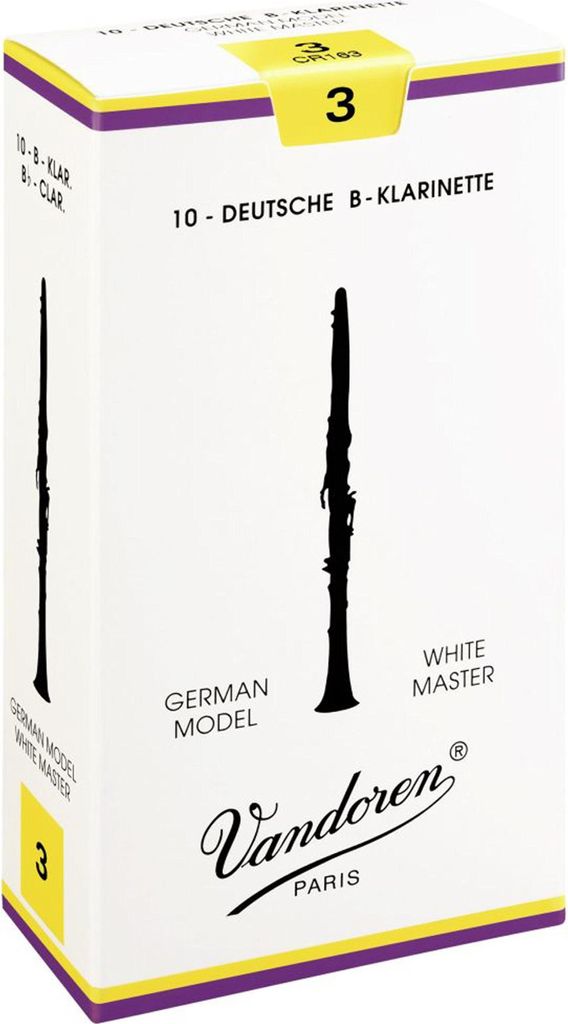 Vandoren Blätter B-Klarinette Deutsch 2,0 White Master Traditional