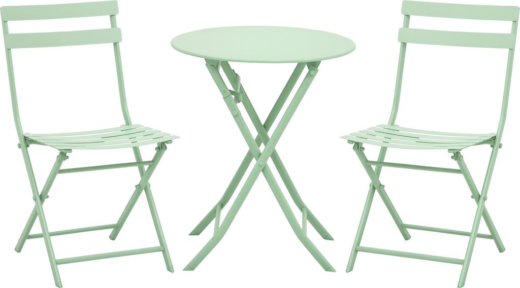 Outsunny 3-teilig Bistroset Balkonmöbel Set patio Hof Produktbild 