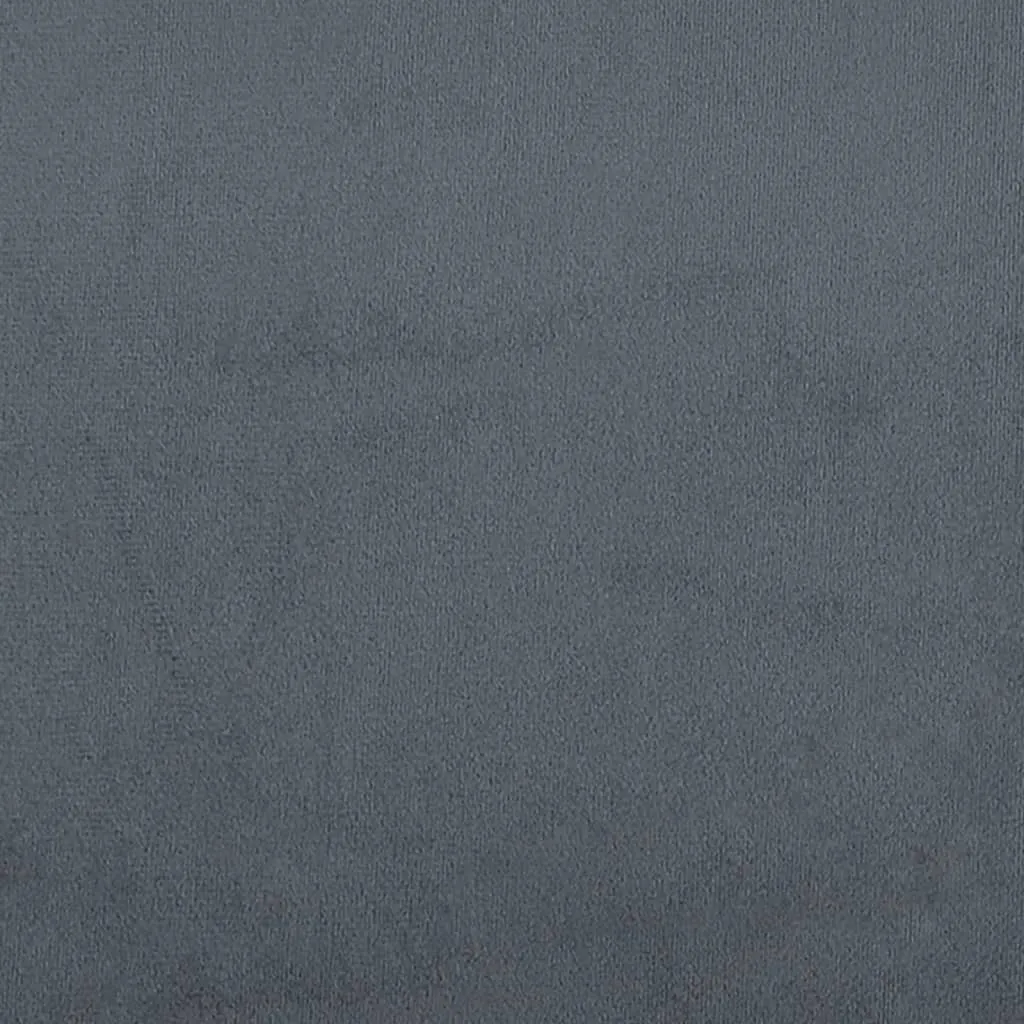 Sedia imbottita in velluto grigio scuro - 7