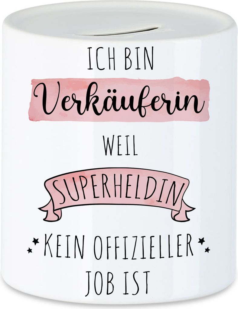 Ich Bin Verkäuferin Weil Superheldin Kein Anerkannter Job Ist Spardose Geschenk Danke Sagen